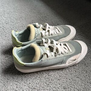 Nike Green and White Sneakers